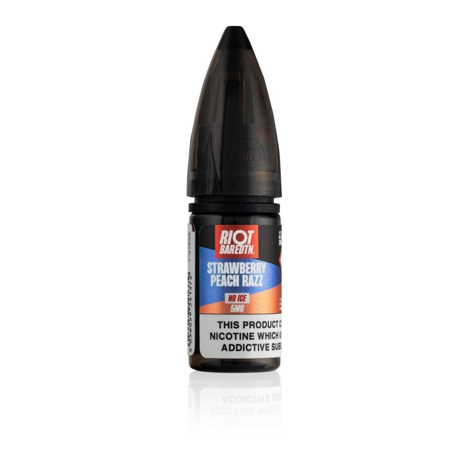 Riot E-Liquid Strawberry Peach Razz Bar EDTN No Ice 10ml Nic Salt E-Liquid