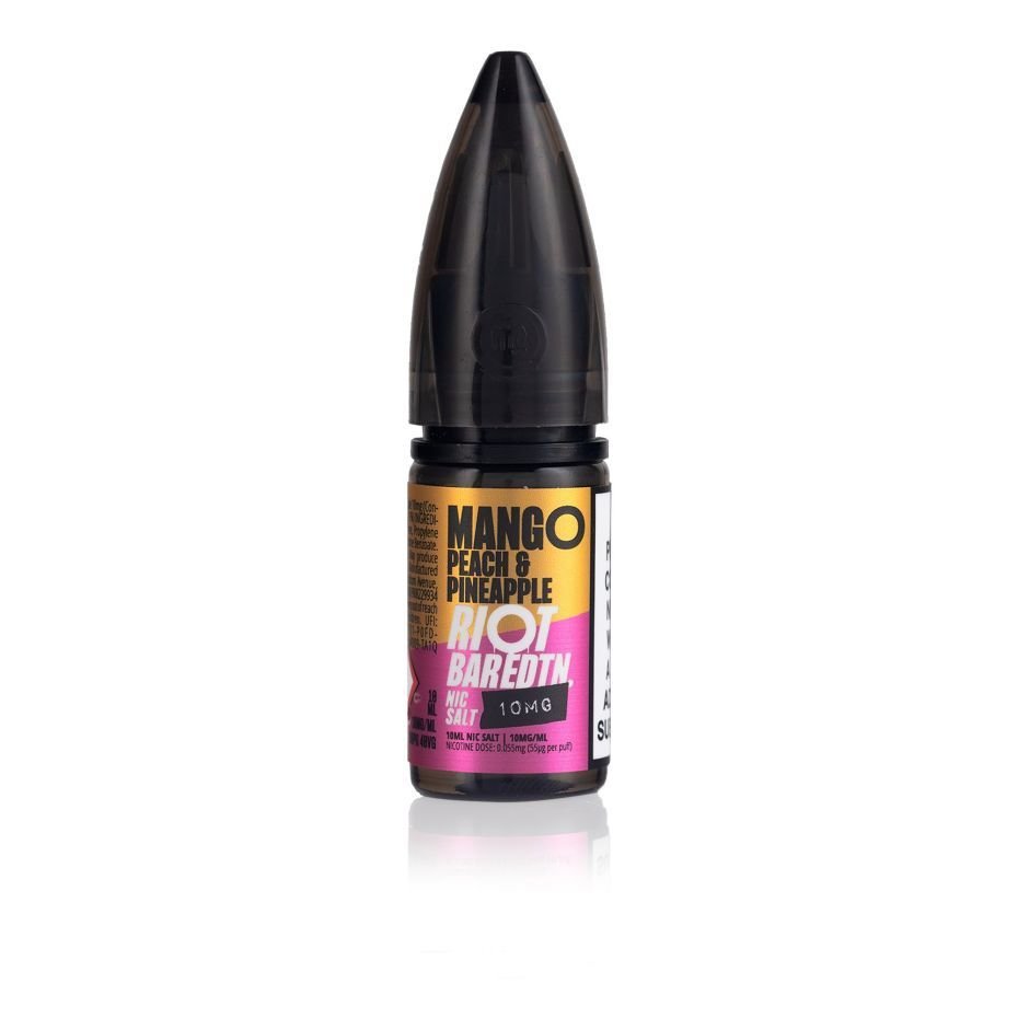 Riot E-Liquid Mango Peach Pineapple Bar ﻿EDTN 10ml Nic Salt E-Liquid