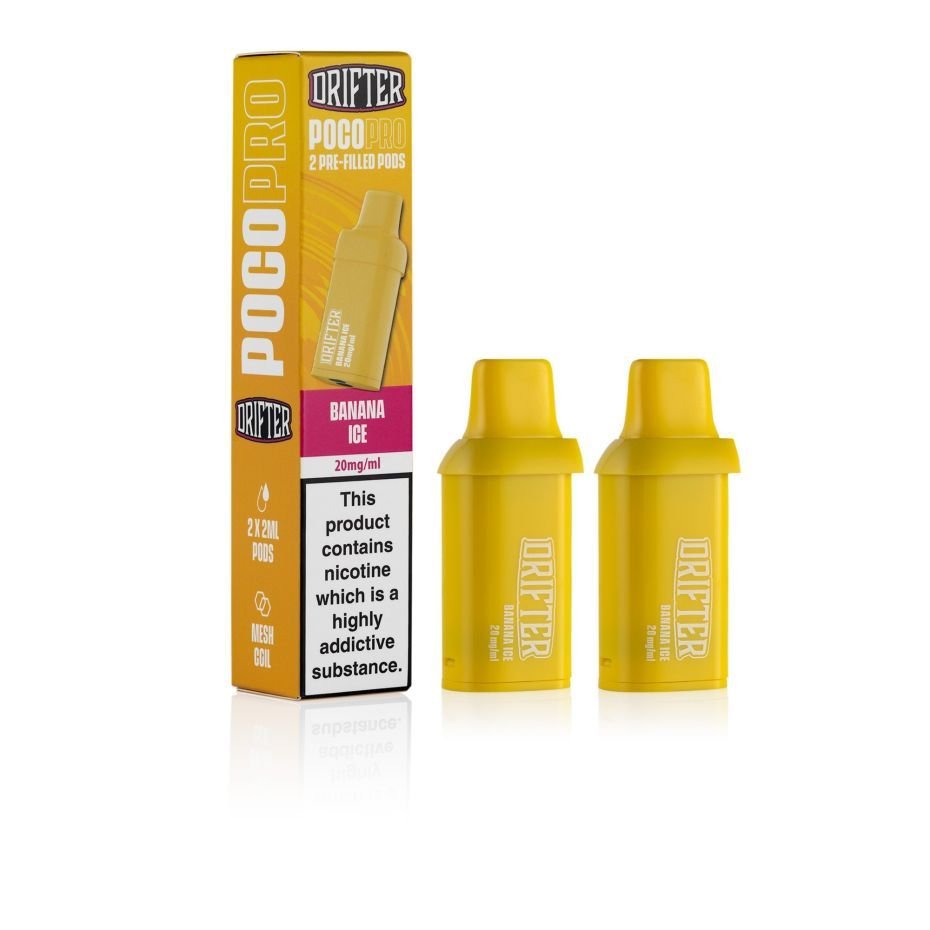 Drifter Vape Juice Banana Ice Poco Pro Pods