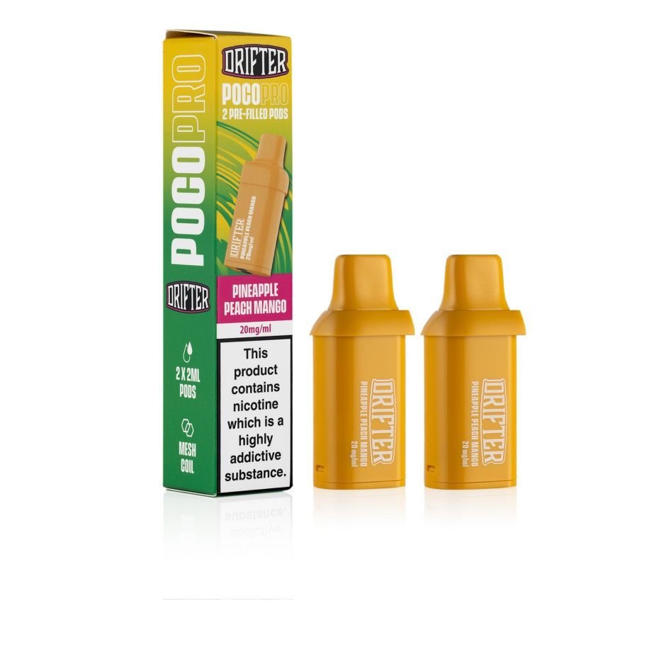 Drifter Vape Juice Pineapple Peach Mango Poco Pro Pods