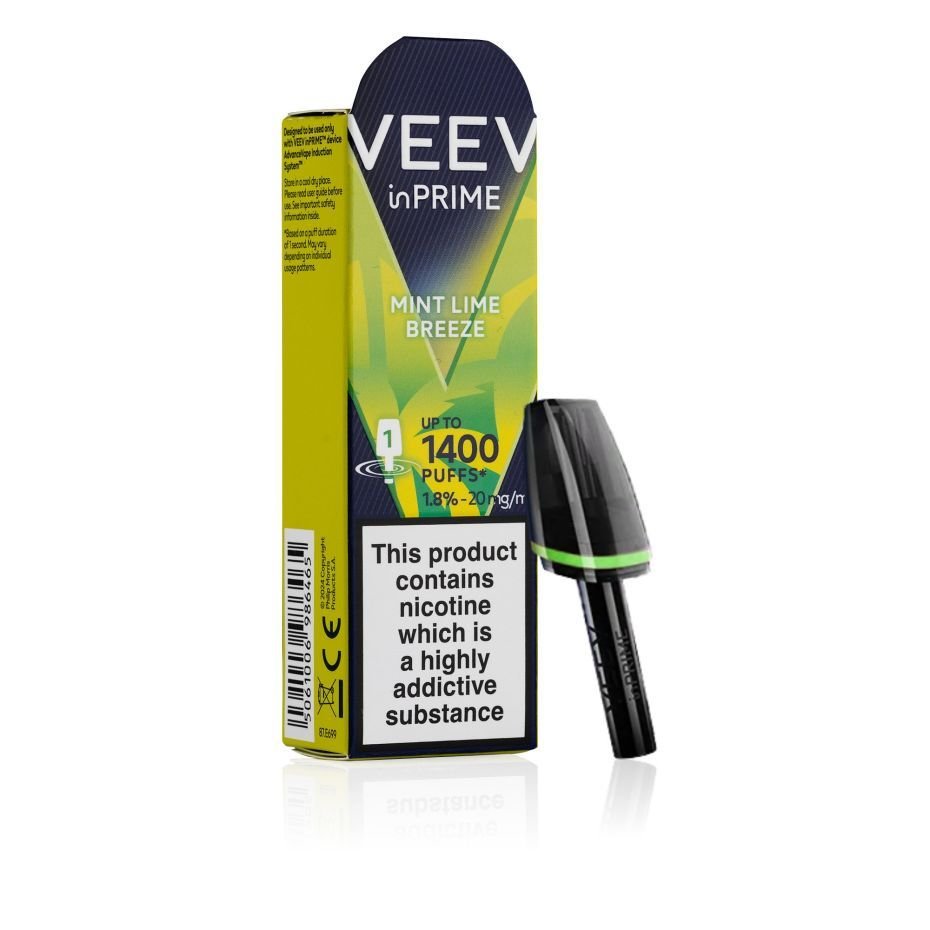 VEEV Mint Lime Breeze inPrime LE Pods