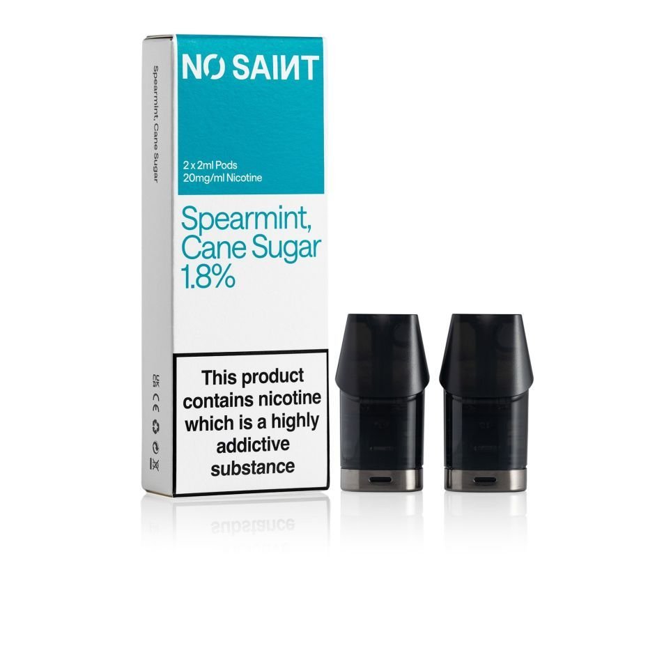 NO SAINT Spearmint Cane Sugar Pods