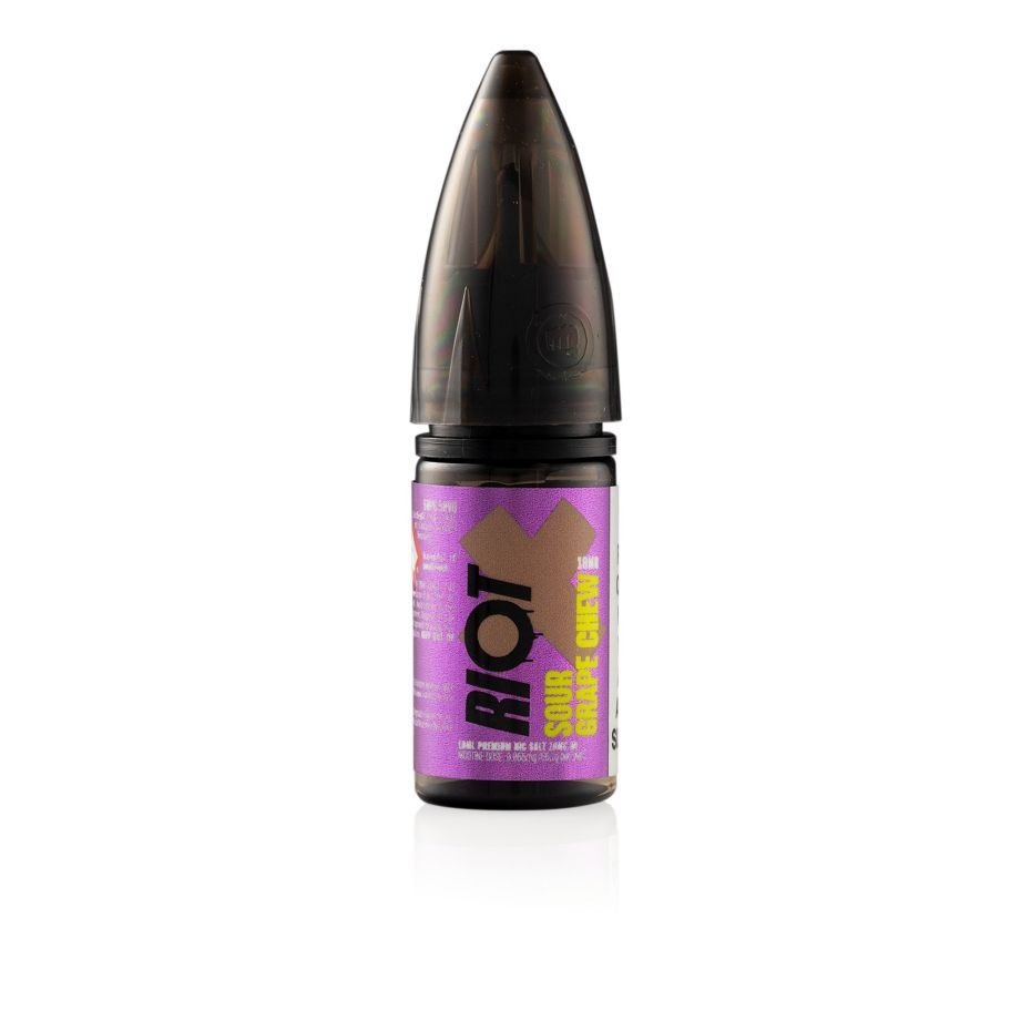 Riot E-Liquid X Sour Grape Chew 10ml Nic Salt E-liquid