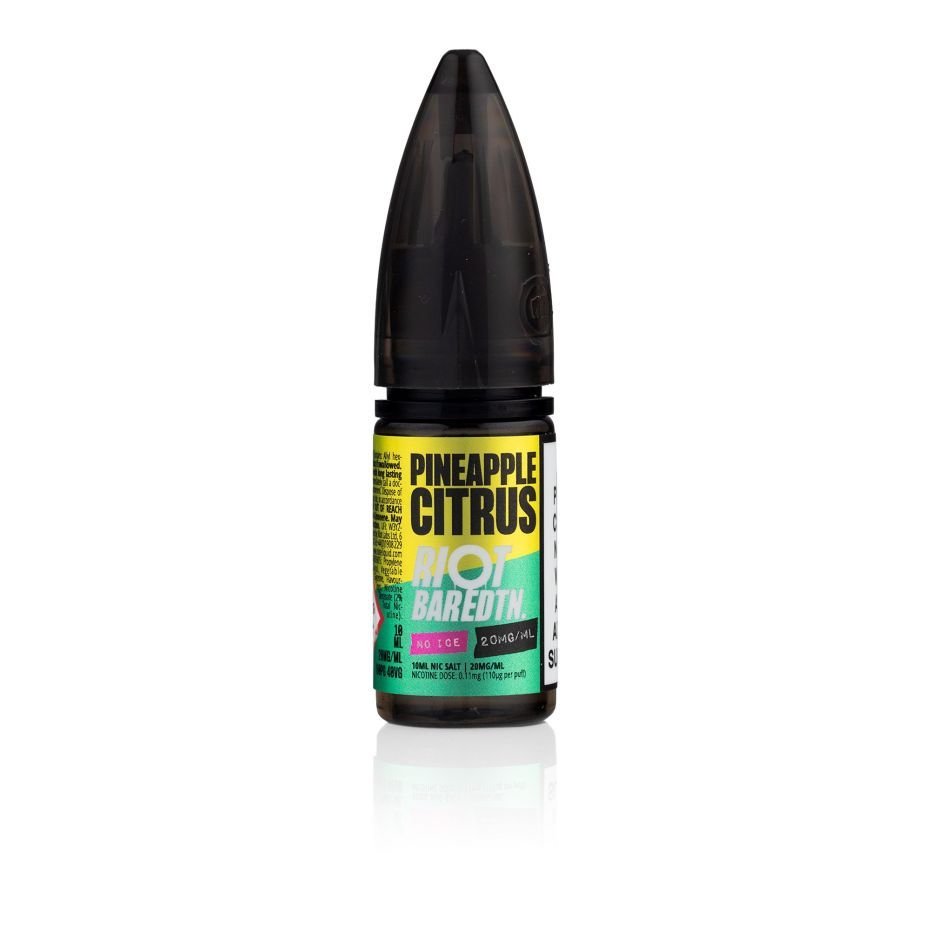 Riot E-Liquid Pineapple Citrus Bar EDTN No Ice 10ml Nic Salt E-Liquid