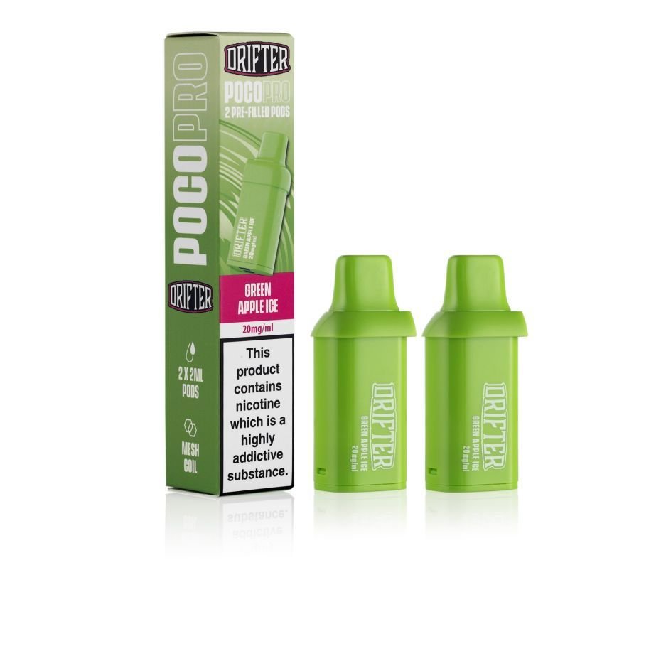 Drifter Vape Juice Green Apple Ice Poco Pro Pods