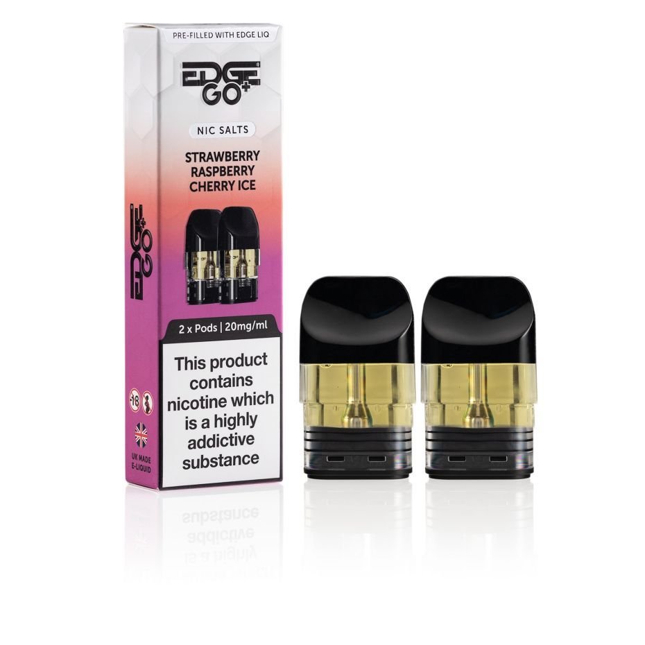 Edge GO+ Strawberry Raspberry Cherry Ice Nic Salt Pods