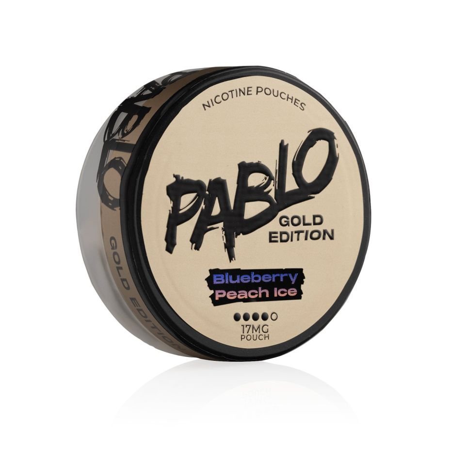Pablo Blueberry Peach Ice Gold Edition Nicotine Pouches